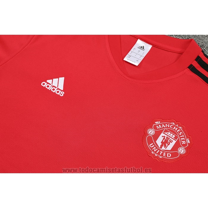 Chandal del Manchester United Manga Corta 2022-2023 Rojo - Pantalon Corto
